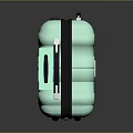 Light Green Modern Design Hard Shell Suitcase With Rolling Wheels For Travel