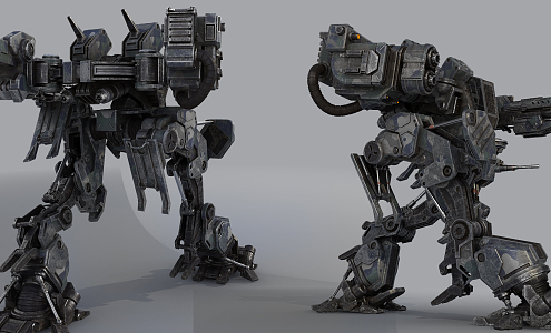 Modern robot ironclad 3d model