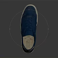 Casual Blue Mesh Low Top Sneakers With White Sole And Minimalist Design