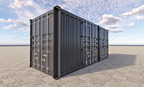 industrial LOFT container multi-door container 3d model