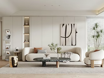 modern living room 3d model