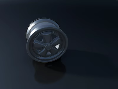Stylish Metallic Car Tire Wheel Rim With Reflective Surface And Modern Design 3d model
