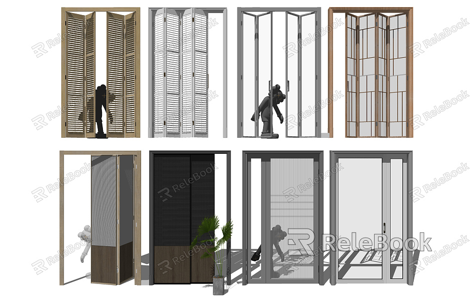 modern folding door model