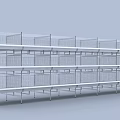 Industrial Storage Equipment Multiple Layer Metal Wire Mesh Shelves for Warehouse Storage Use 3d model