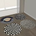 Round carpet 3d model