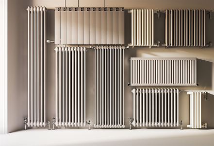 Modern radiator heating 3d model