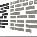 Black Electrical Switches and Sockets with Various Designs USB Ports and Digital