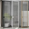 Modern partition Changhong glass partition screen 3d model