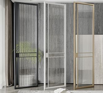 Modern partition Changhong glass partition screen 3d model