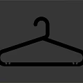 Modern Colorful Hanger With Multicolored Stripes And Shiny Reflective Surface