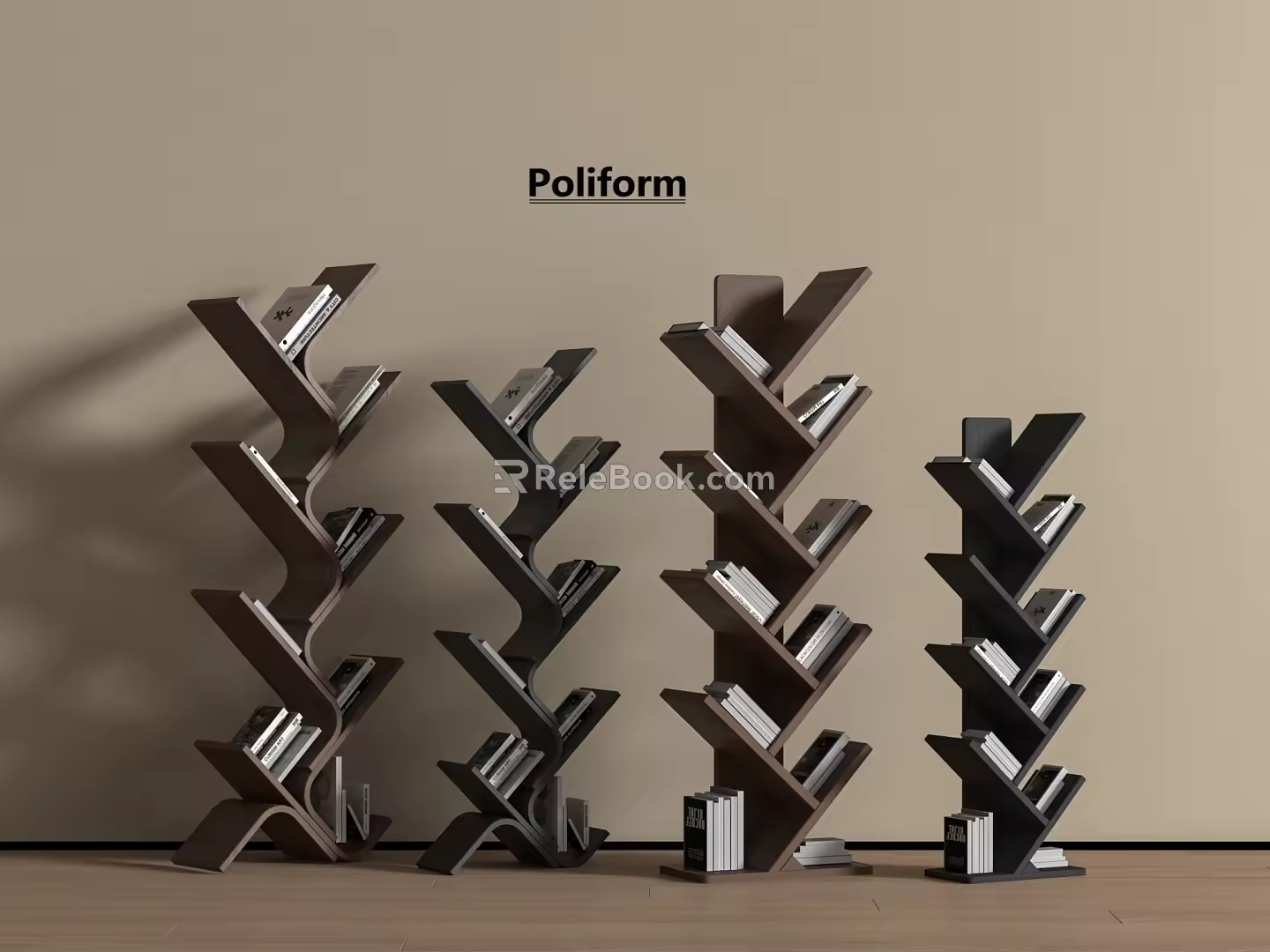Bookshelf Hakkasan Modern Bookshelf Books Children's Bookshelf 3d model
