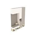 Modern Entryway Hallway Design With Upholstered Bench Wall Hooks Cabinet Lighting And Decorative Vase