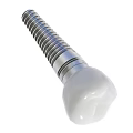 Dental Implant Medical Device For Orthodontic Surgery With Titanium Screw And Ceramic Crown