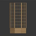 Decorative Bamboo Hexagonal Fence with Grid Panels and Base Platform Structure