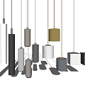 Modern Stylish Pendant Lights With Various Shapes And Different Color Designs