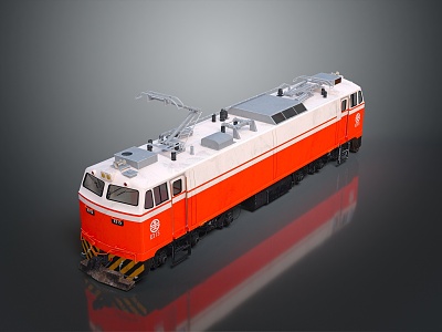 Modern Train Locomotive Head Locomotive Head Old Train Steam Train 3d model