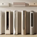 Modern Air Conditioner Fans With Various Styles And Neutral Colors For Home Use