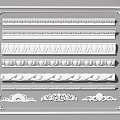 Decorative Gypsum Molding With Various Ornate Patterns And Corner Design Styles