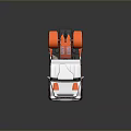 White And Orange RODRIGOTTO Racing Truck With TecnoSport Sponsor Logos