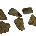 Landscape Stone Stone Stone Block Combination 3d model