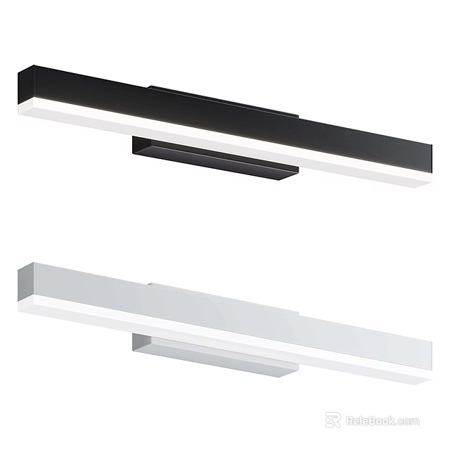 Black And White Modern Wall Lamp With Sleek Minimalist Design For Home Decor 3d model 