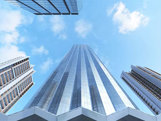 modern office building office building 3d model