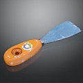 Cement shovel shovel shovel putty knife tools hardware tools processing tools realistic model 3d model