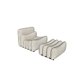 Single Sofa Casual Sofa 3d model