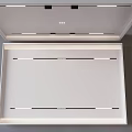 Modern Suspended Ceiling Design With Recessed Lighting And Sleek White Finish