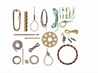 hemp rope object 3d model