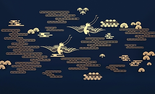 Modern Chinese Crane 3d model