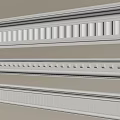 Different Crown Molding Patterns For Interior Wall Decoration And Home Styling 3d model
