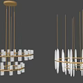 Modern chandelier combination 3d model