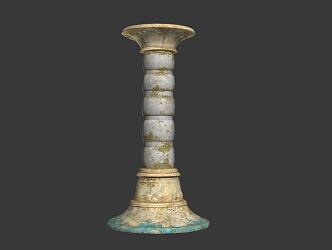 Chinese pillar 3d model