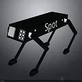 Spot Robot With Mechanical Legs Black Body And Sensor Design Features 3d model