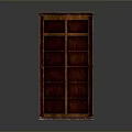 Dark Brown Wooden Bookcase With Multiple Shelves Sturdy Frame And Classic Design