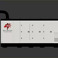 WOLF Household Appliance With White Body Black Top And Vent Pipes