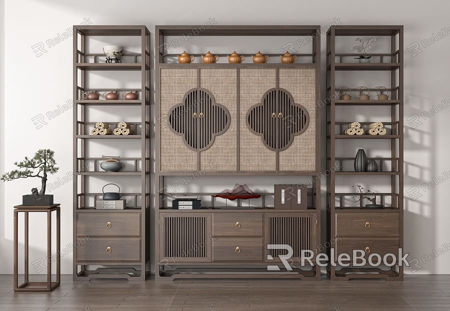 New Chinese Antique Rack model