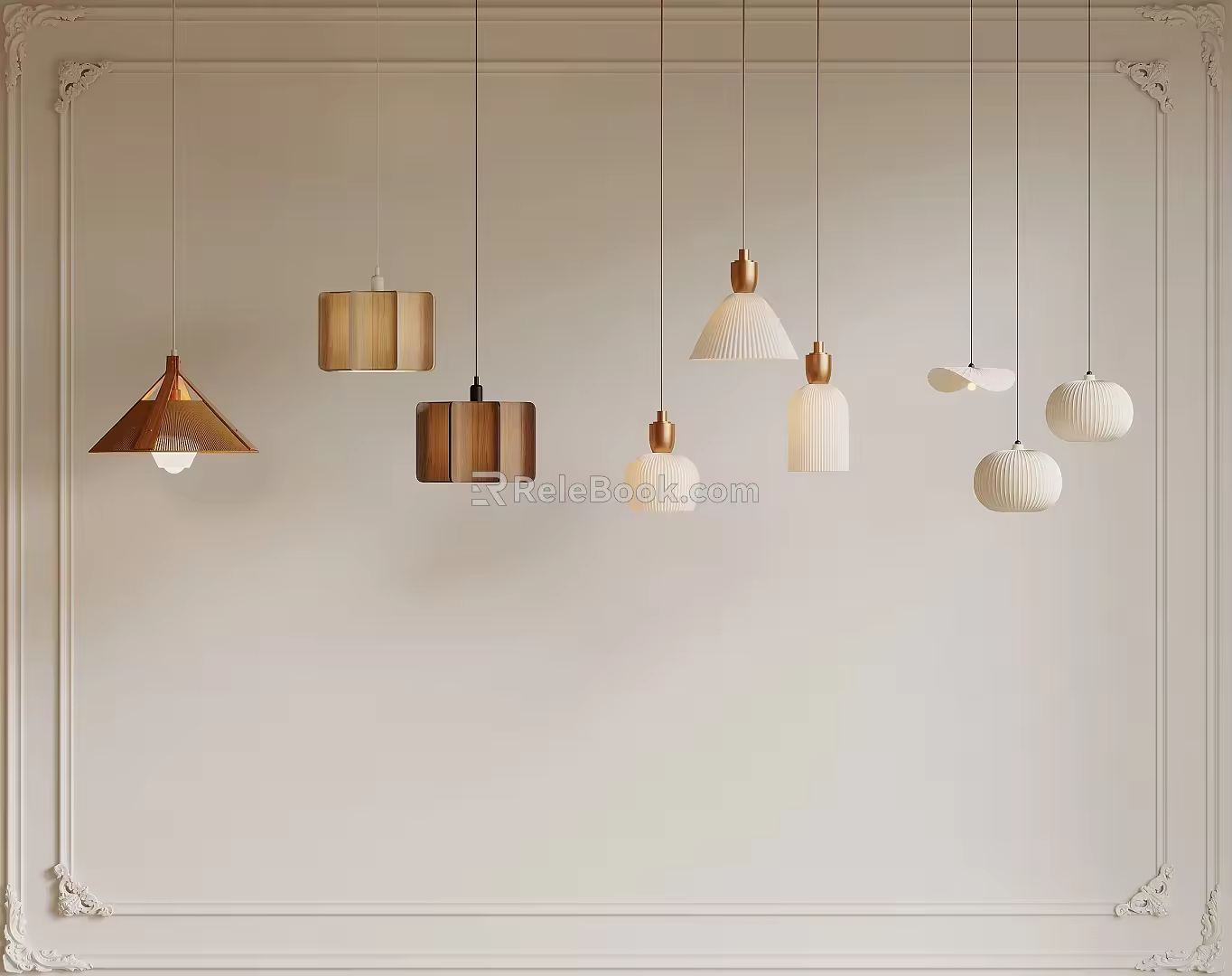 Small chandelier fishing line chandelier 3d model
