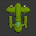 Green Futuristic Spaceship Design With Advanced Features For Cosmic Exploration Missions