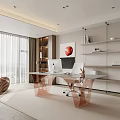 Modern study 3d model