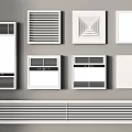 Various White Vent Covers And Air Grilles With Different Design Styles For Ventilation