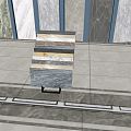 Modern Tile Tile Display Stand 3d model