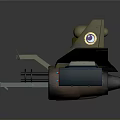 Futuristic Aerospace Spacecraft Model With Green Wing Structure Circular Markings And Wheel Components