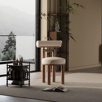 modern leisure chair 3d model