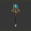 Scepter Ancient Scepter Cane Ancient Scepter Magic Scepter Metal Scepter Classical Scepter Magic Scepter 3d model