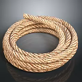 Coiled Natural Hemp Rope With Strong Durable Material For Household Decorative Use
