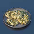 Delicious Crispy Cookies Topped With Pumpkin Seeds Served On A Round Metal Plate