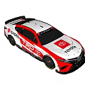 Toyota Race Car With TRD Logo And Red White Livery