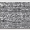 Modern Gray Brick Pattern Textured Ceramic Floor Tile For Interior Design 3d model